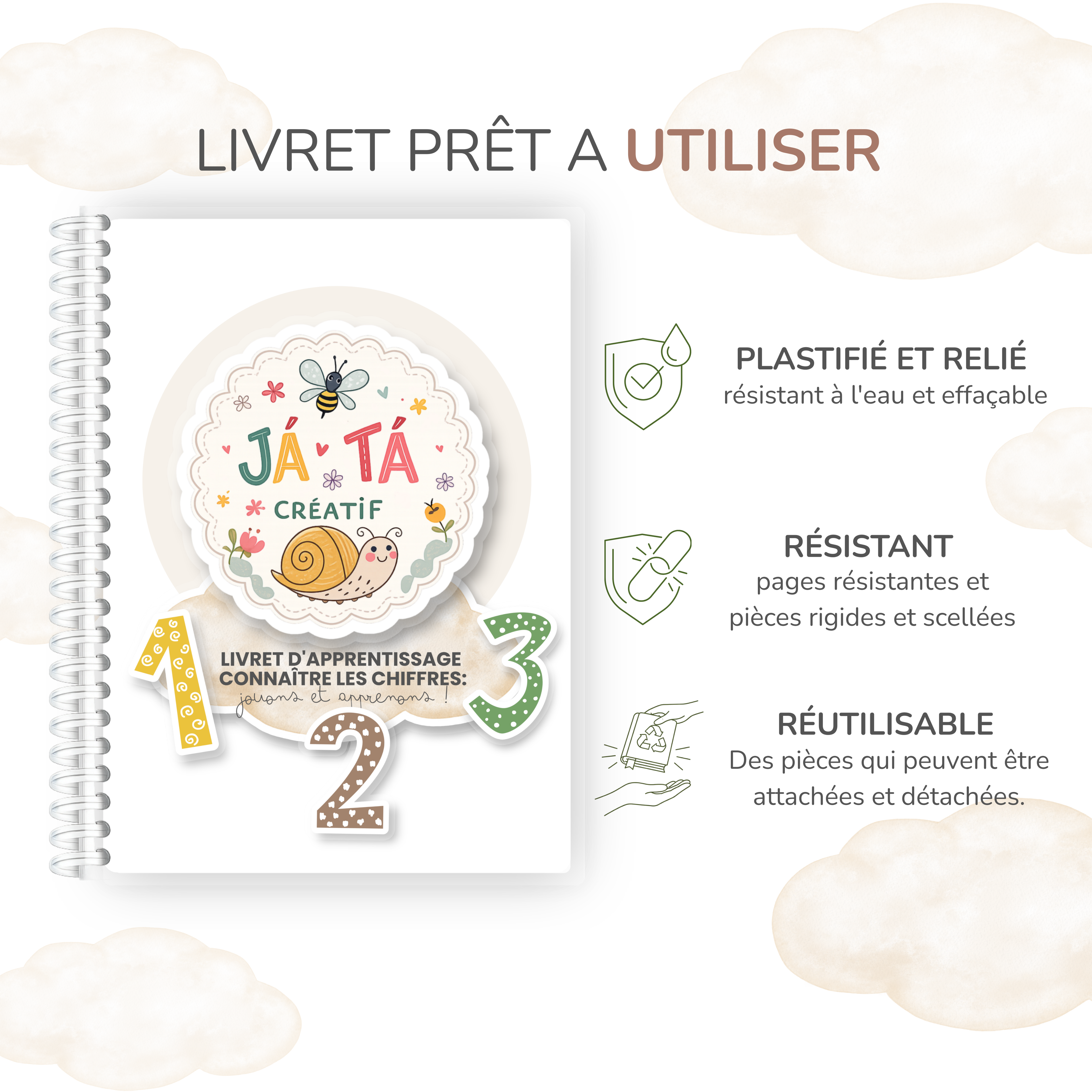 Connaitre les chiffres JÁTÁ CRÉATIF