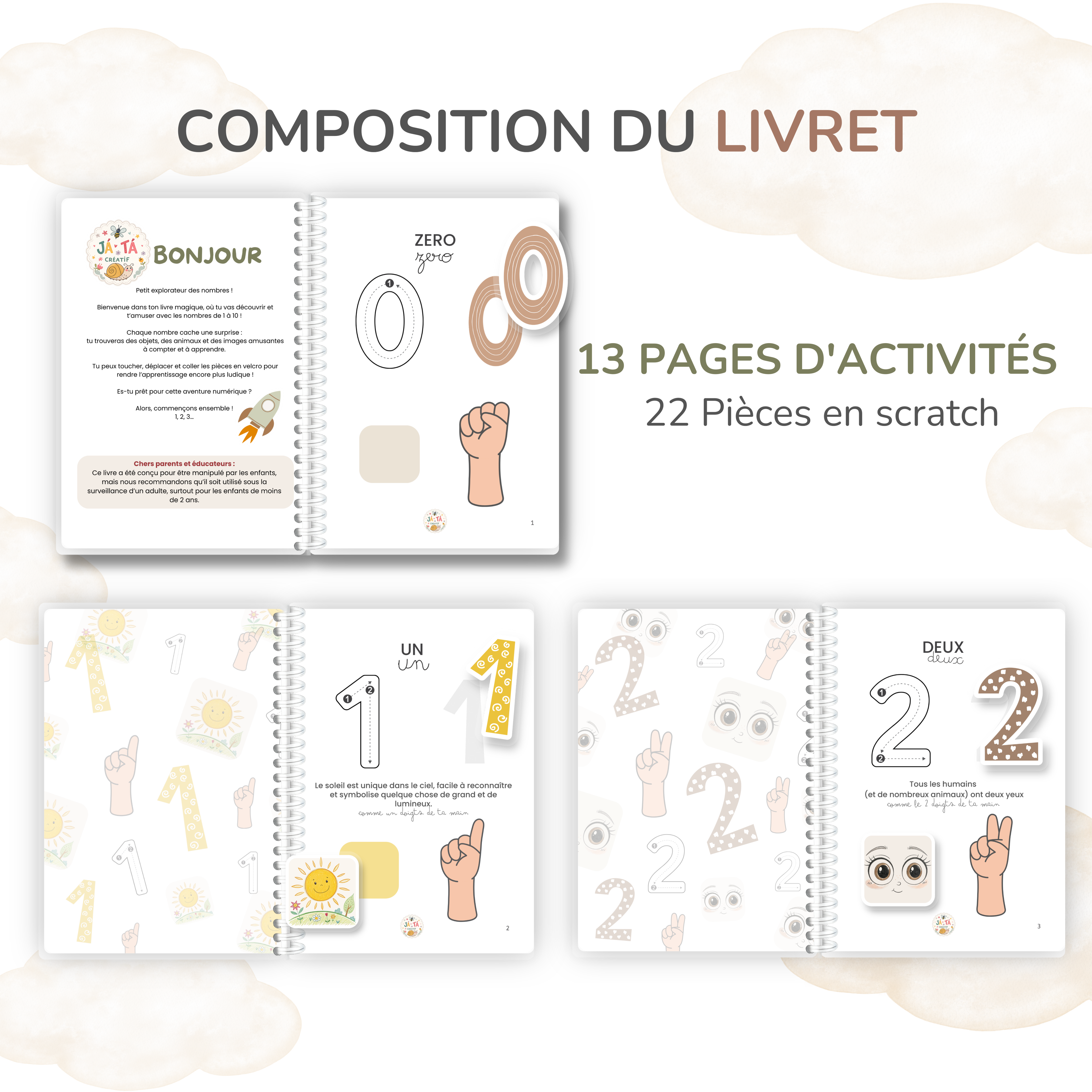 Connaitre les chiffres JÁTÁ CRÉATIF