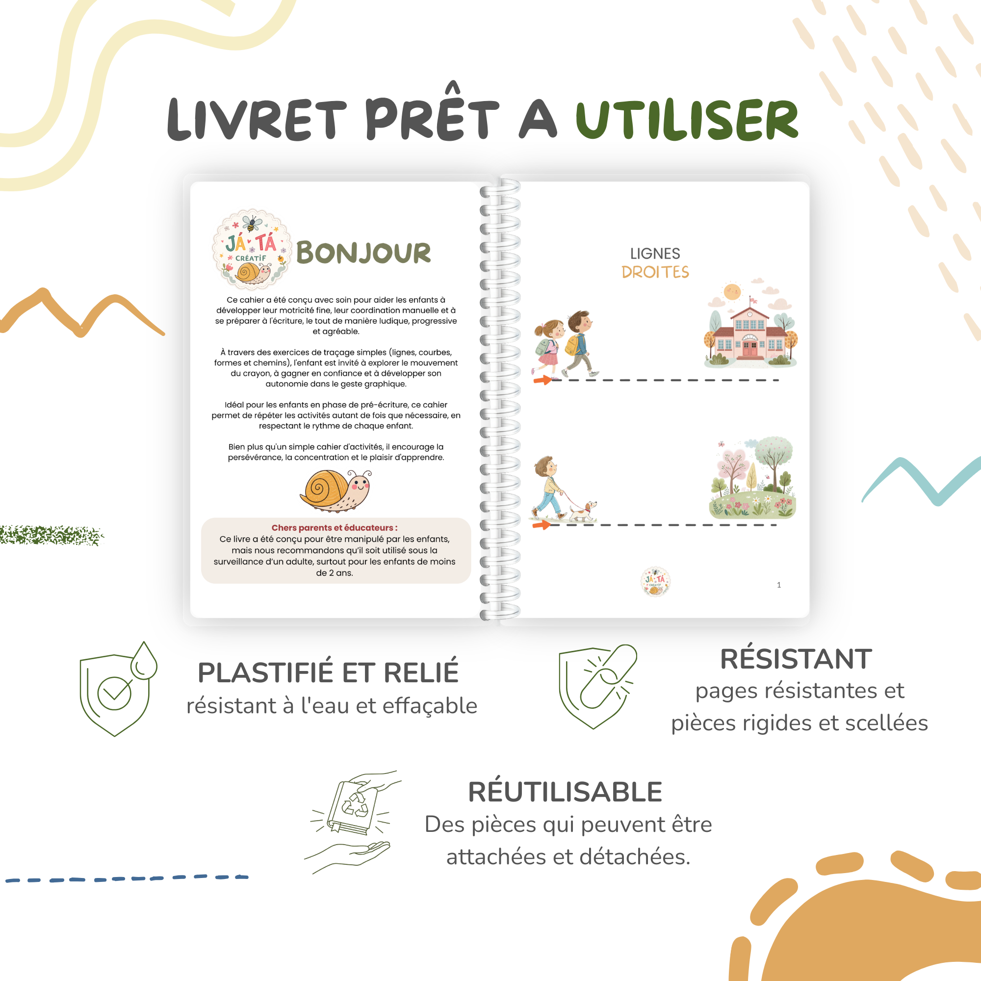 Mes premières tracées JÁTÁ CRÉATIF