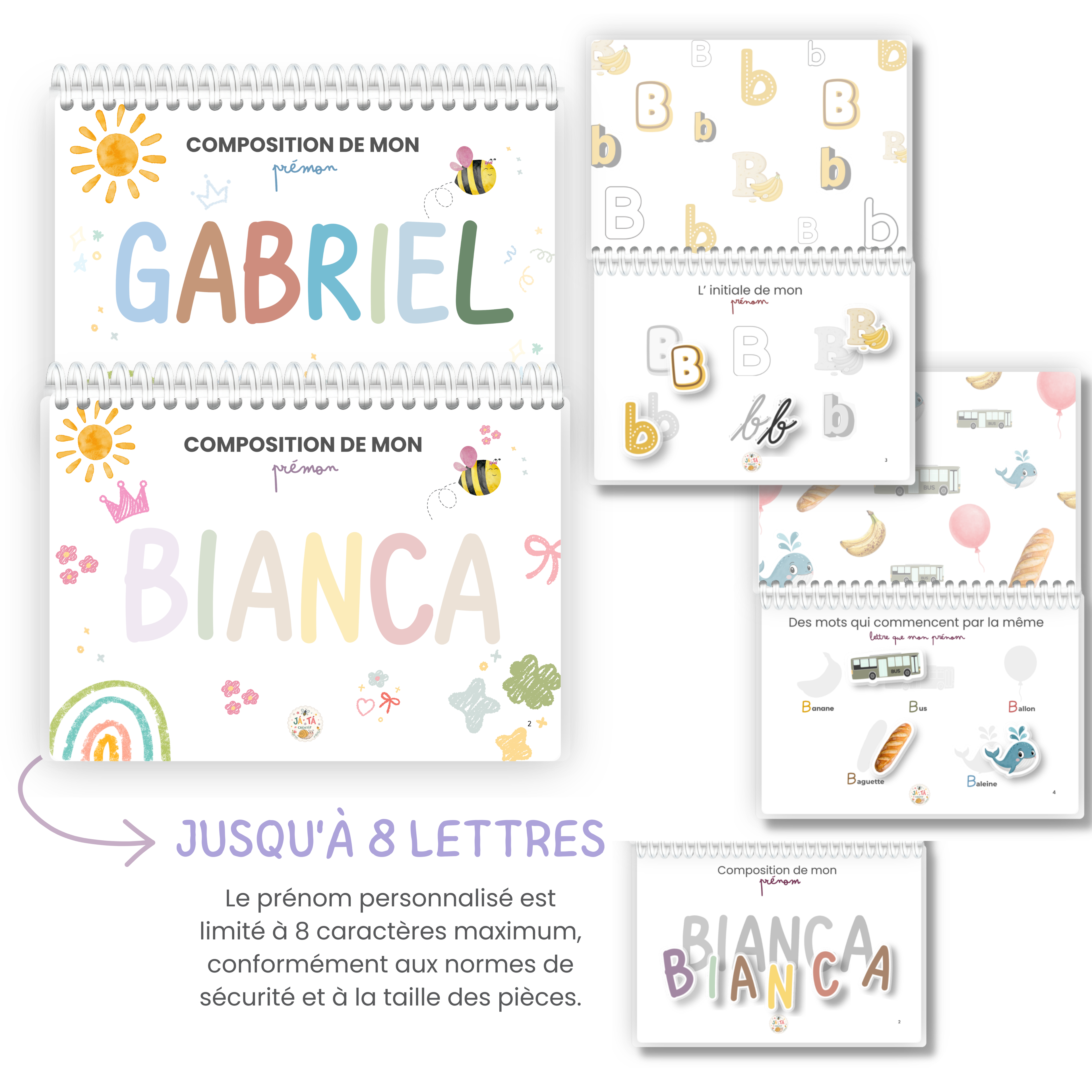 Livret Je découvre mon prénom JÁTÁ CRÉATIF